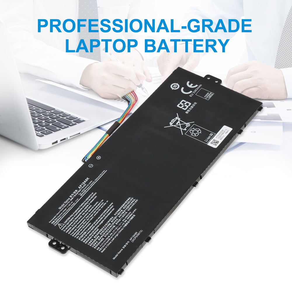 Acer AP19A8K replacement professional-grade Li-polymer laptop battery 11.55V 3482mAh 40.22Wh