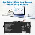 Acer AP19A8K replacement Li-polymer laptop battery 11.55V 3482mAh 40.22Wh for long lasting working performance