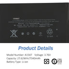 Appel-A1547-7340mAh