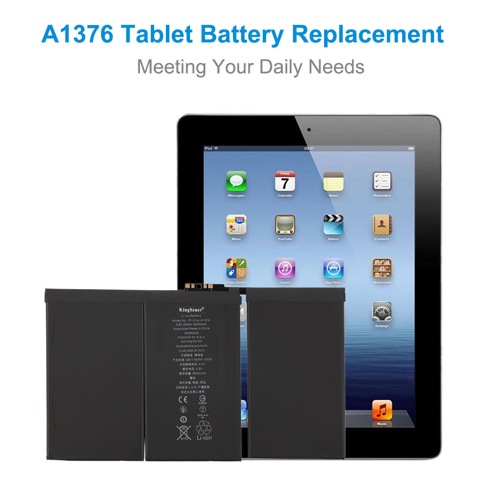 Apple-A1376-3.8V-26.33Wh-iPad-Battery