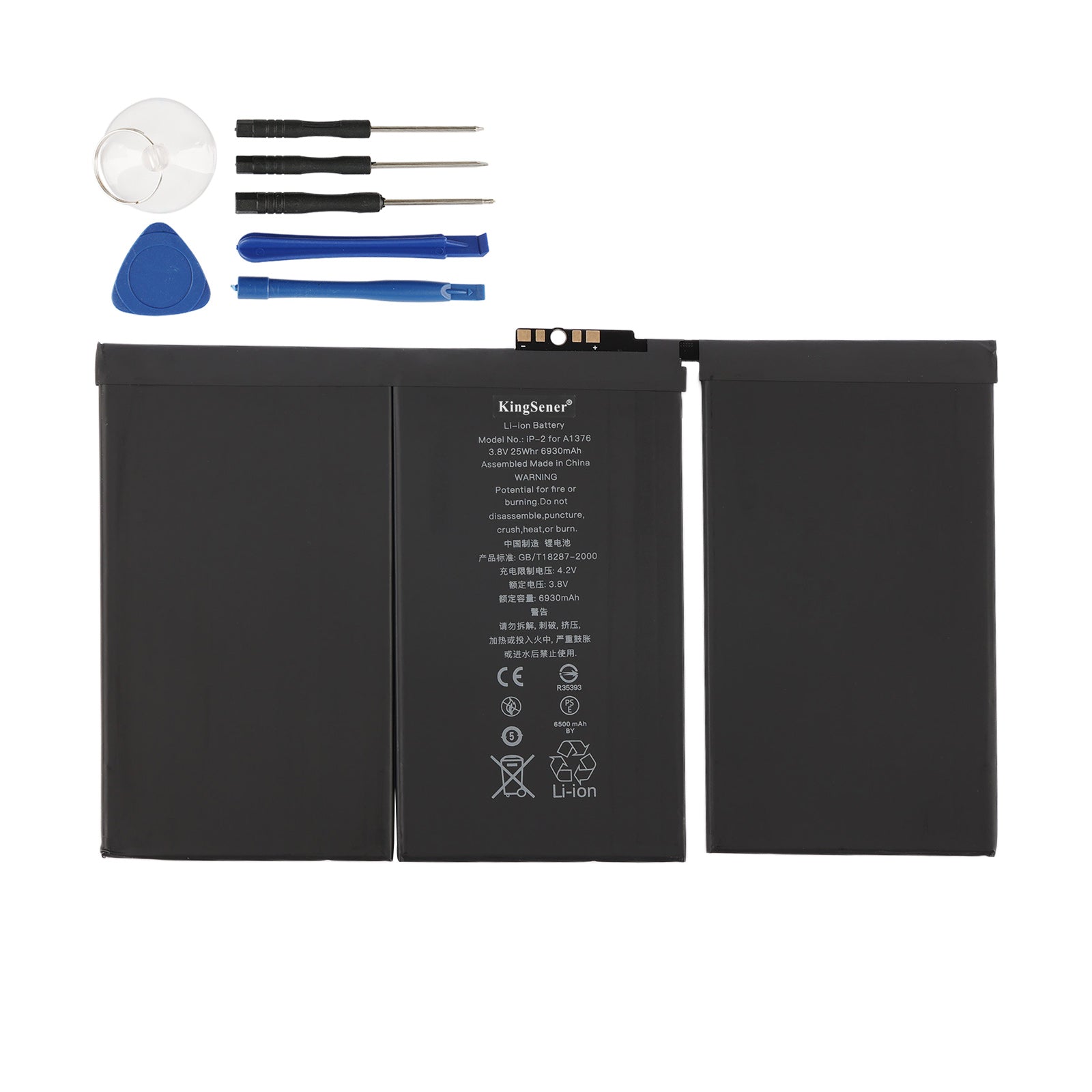 A1376 Battery for Apple iPad 2 A1395 A1396 A1397 6930mAh