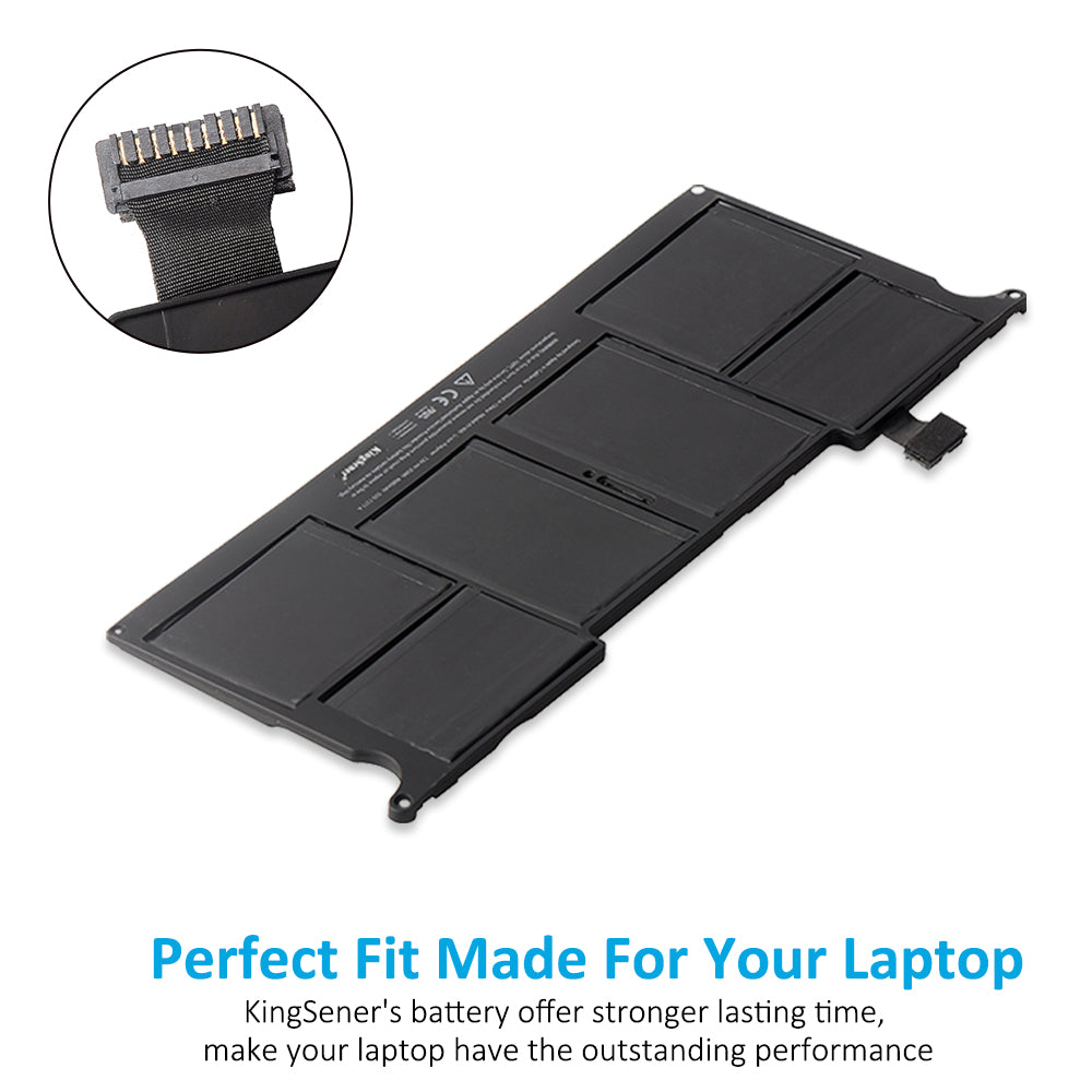 Batterie Kingsener A1406 pour ordinateur portable Apple MacBook Air 11 pouces A1370 mi-2011 A1465 2012 MC968LL/A MC969LL/A MD223LL 7,3 V 35 Wh