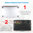 Batterie Kingsener A1406 pour ordinateur portable Apple MacBook Air 11 pouces A1370 mi-2011 A1465 2012 MC968LL/A MC969LL/A MD223LL 7,3 V 35 Wh