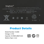 Apple-A1484-3.73V-8827mAh-Laptop-Battery