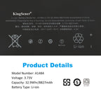 Apple-A1484-3.73V-8827mAh-Laptop-Battery