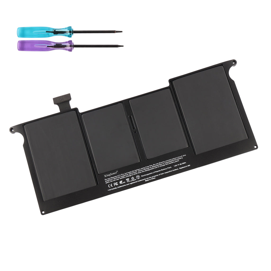 A1495 replacement laptop battery 7.6V 38.75Wh 5100mAh Li-Polymer for MacBook Air, with 2 screwdrivers