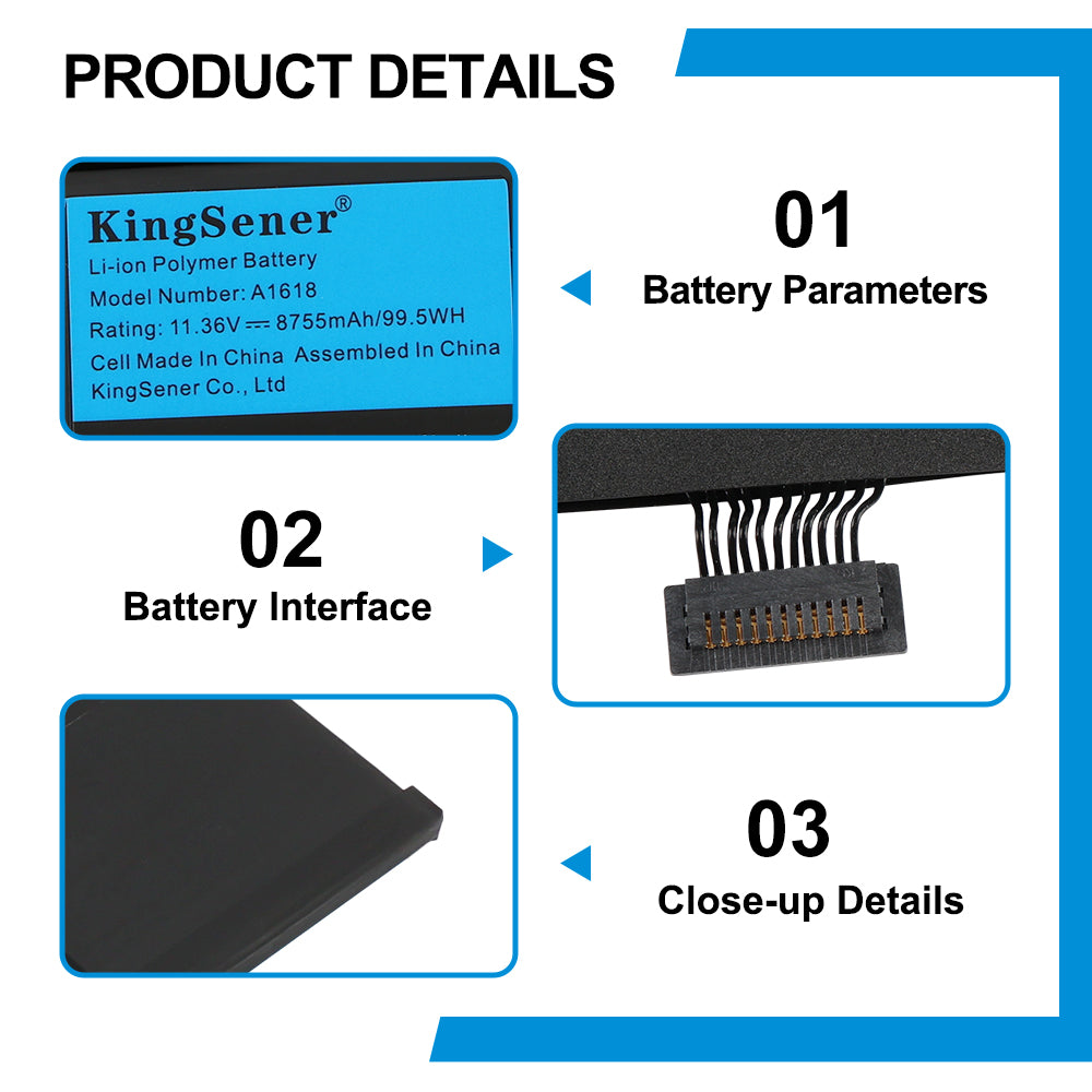 Apple-A1618-11.36V-8755mAh-Macbook-Battery