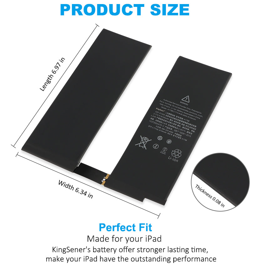 iPad pro10.5 バッテリー84% Amazon.com: E-YIIVIIL Replacement Battery A1798 Compatible with