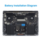 Apple-A1819-11.4V-49.2Wh-MacBook-Battery