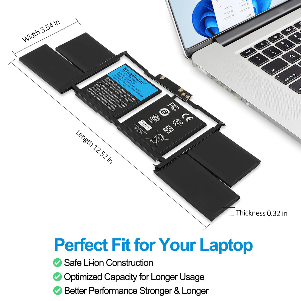 Apple-A1820-11.4V-6667mAh-Macbook-Battery