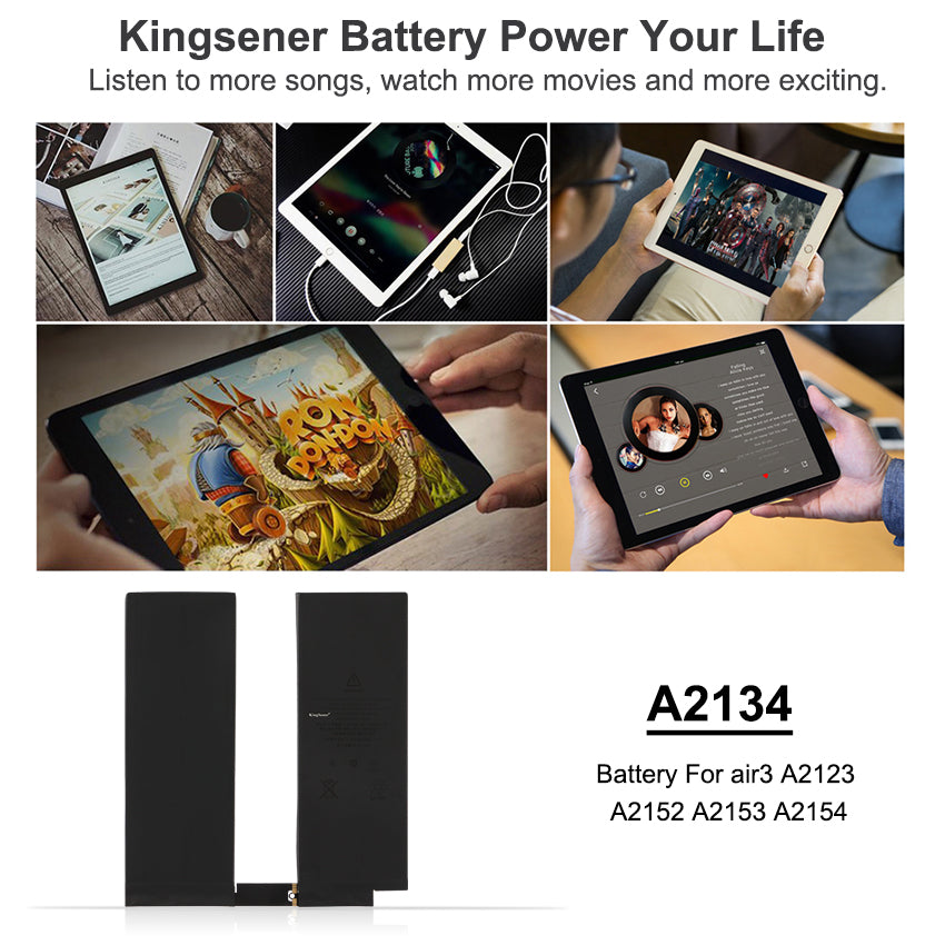 A2134 Replacement Battery For Apple Air 3 A2123 A2152 A2153 A2154 8134mAh
