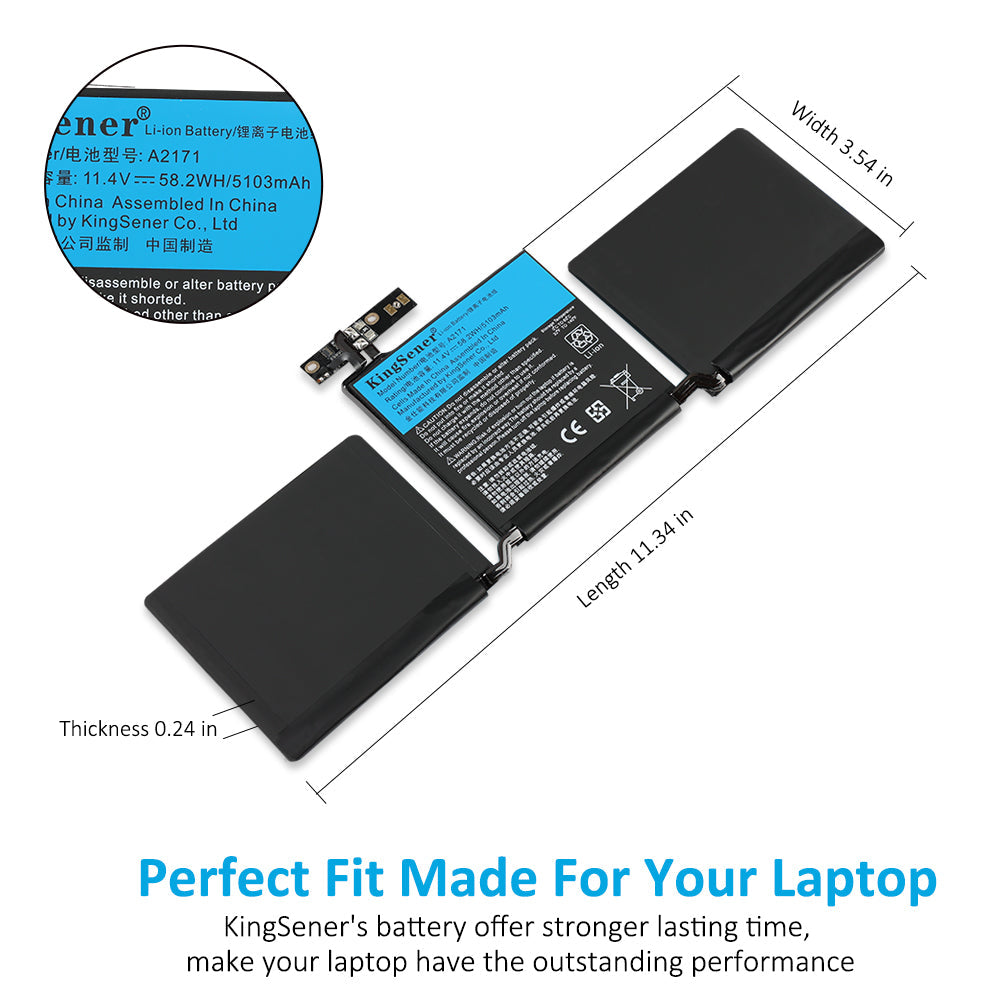 A2159 Battery Replacement for MacBook Pro 13-inch A2171