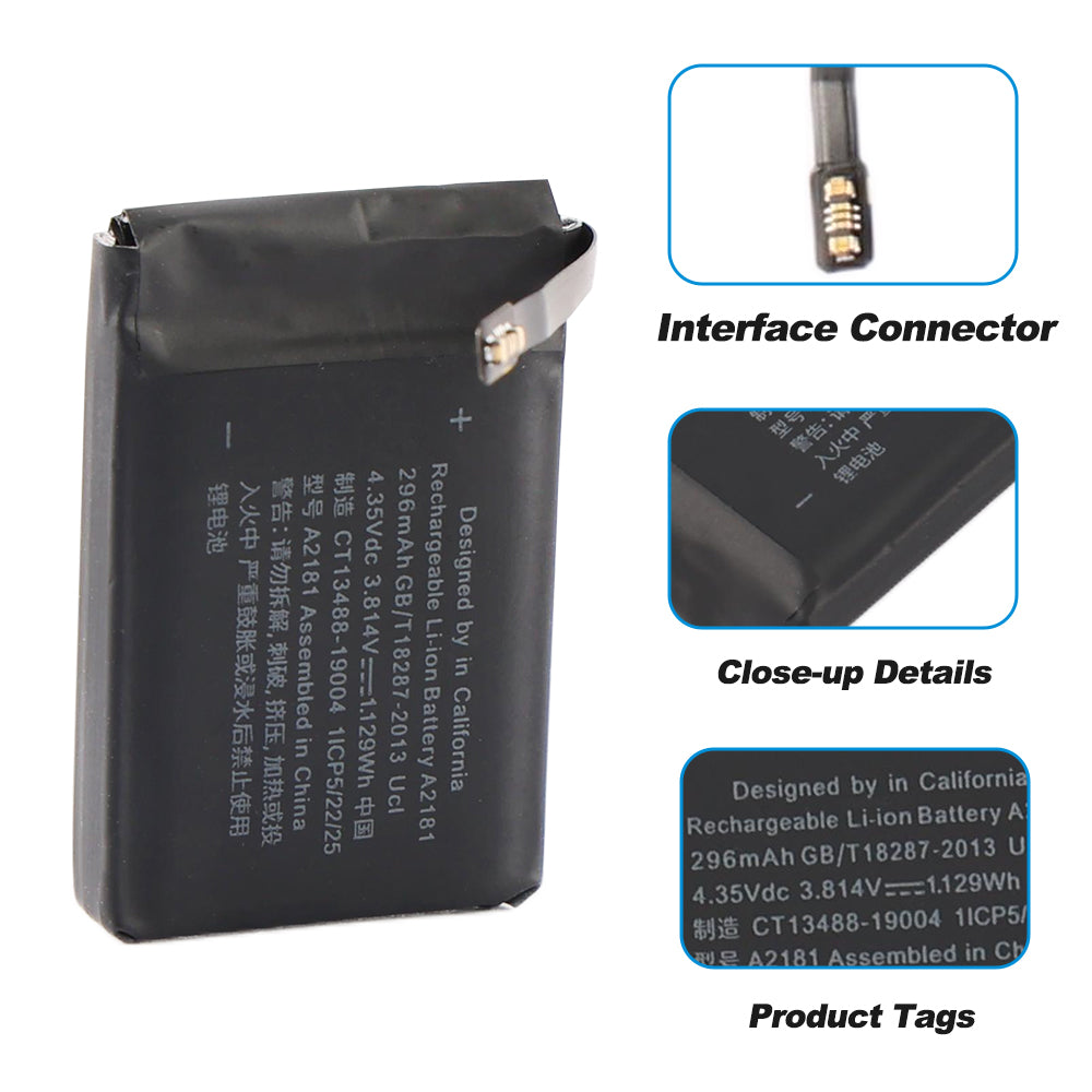 Apple-A2181-3.814V-1.129Wh-iWatch-Battery