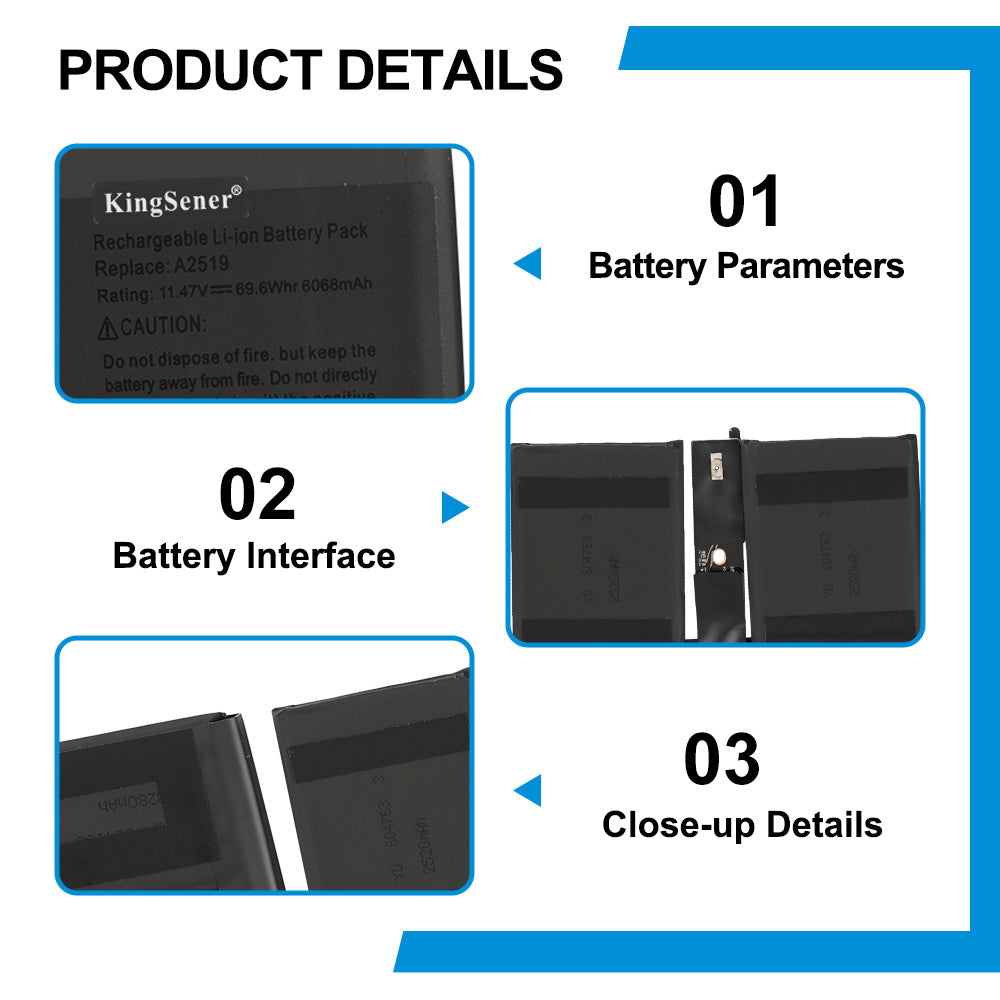 Apple-A2519-11.47V-6068mAh-Macbook-Battery