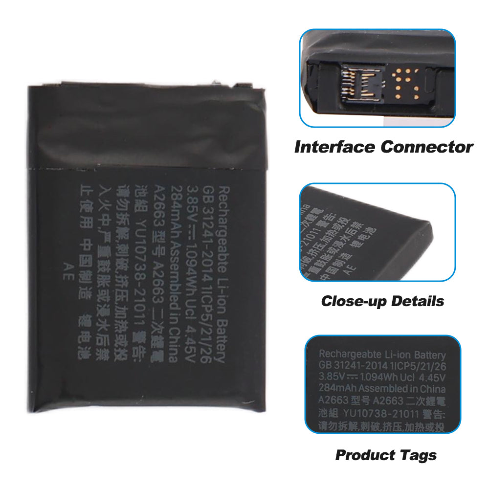 Apple-A2663-3.85V-1.094Wh-iWatch-Battery