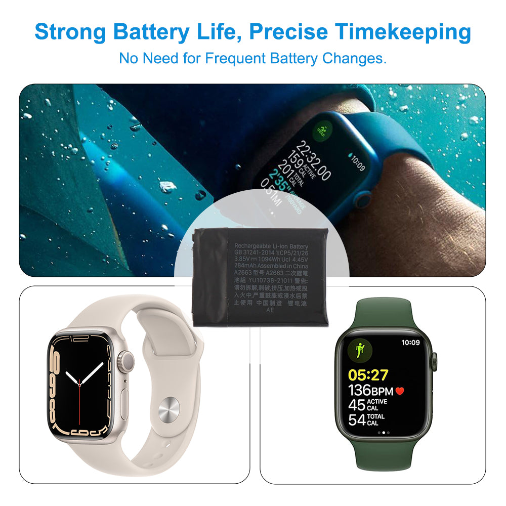 Apple-A2663-3.85V-1.094Wh-iWatch-Battery