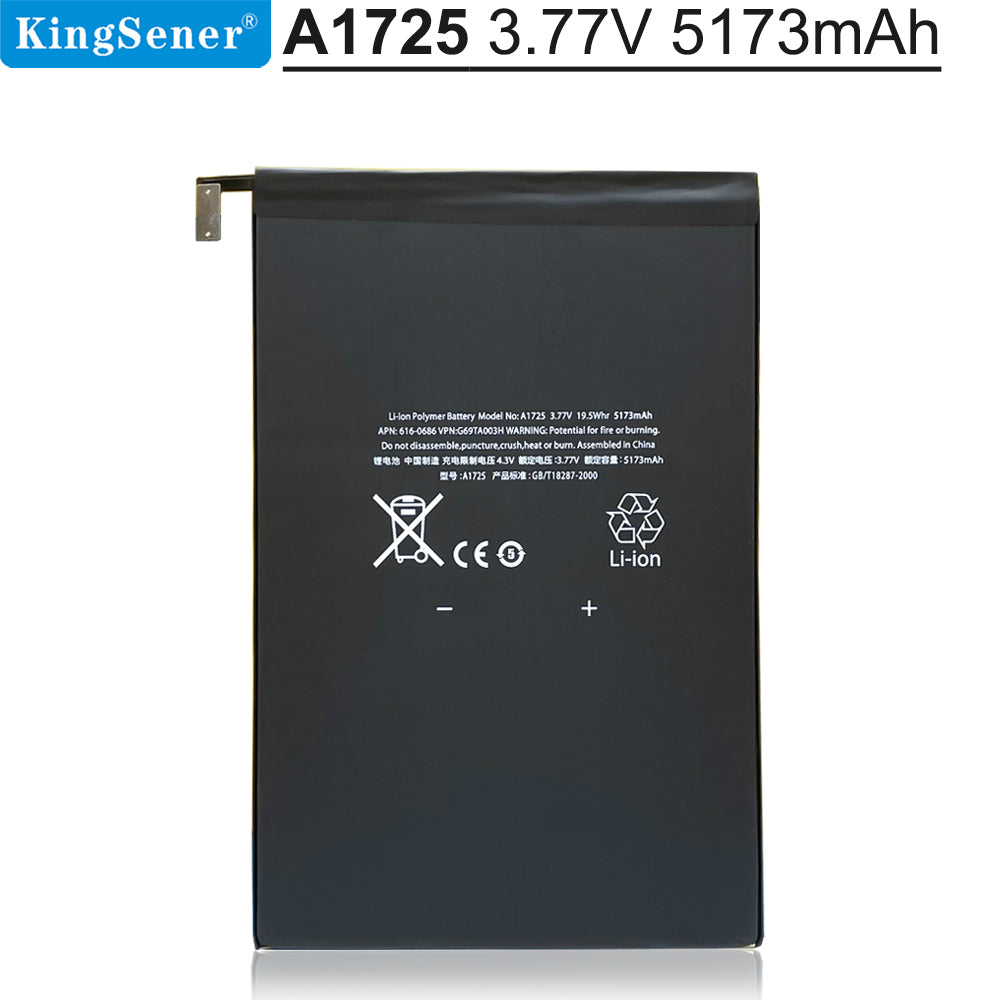 Apple-Ipad-Battery-A1725-3.77V-5173mAh