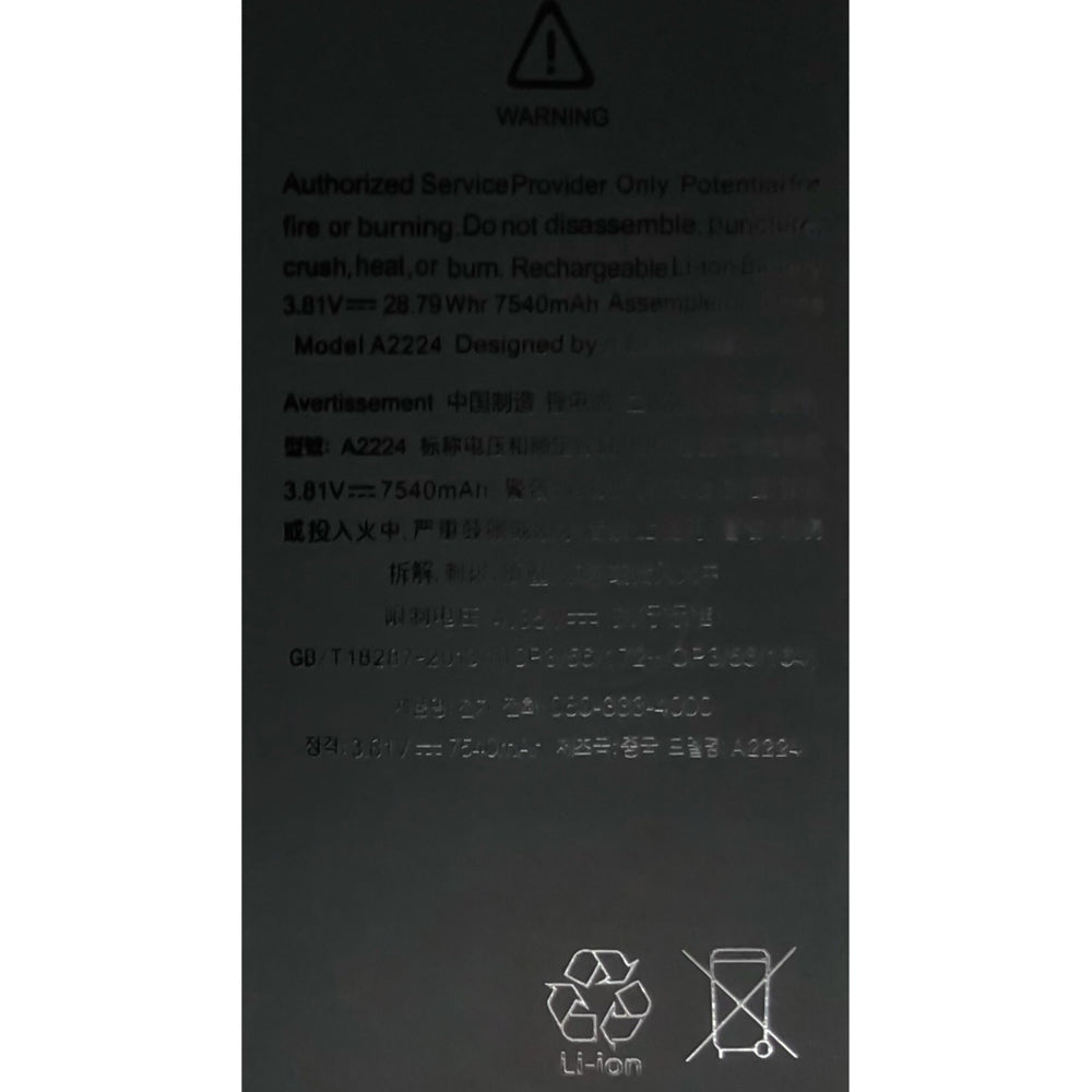 Apple-Ipad-Battery-A2224-3.81V-7540mAh-Tablet-Battery