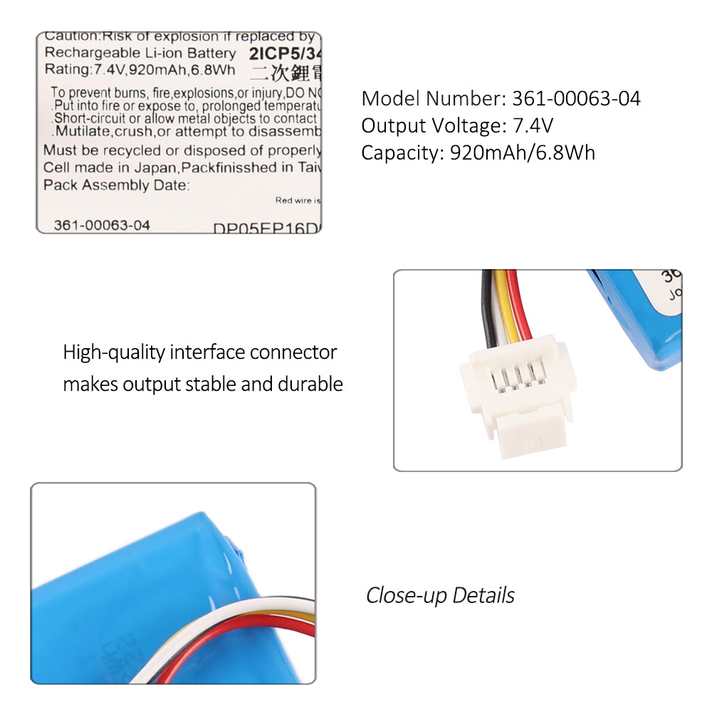 BMW-361-00063-04-7.4V-6.8Wh-Medical-Battery