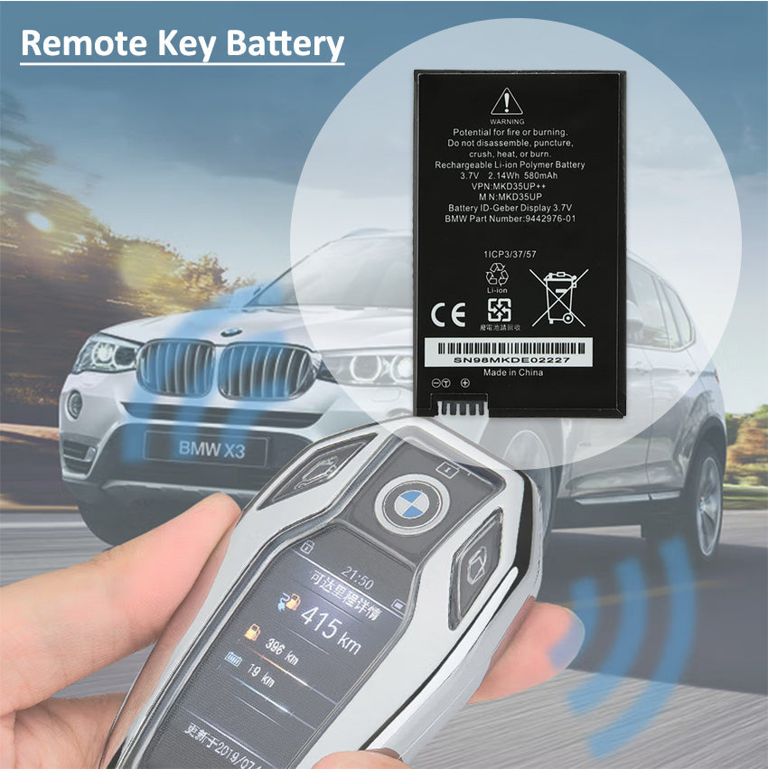 Kingsener MKD35UP ID-Geber Display Battery For 5/6/7/X3 X5 X6 530le 730 740 745 760li 530l Key remote key battery MKD35UP++ 9442976-01 AE2536561