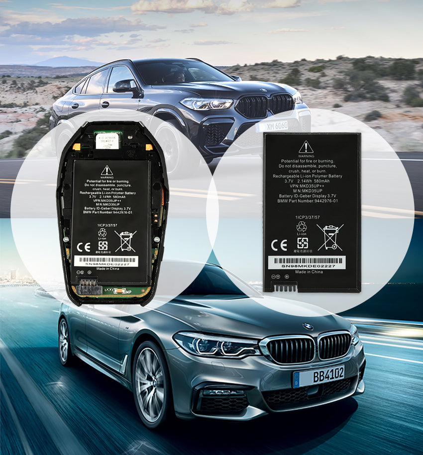 Kingsener MKD35UP ID-Geber Display Battery For 5/6/7/X3 X5 X6 530le 730 740 745 760li 530l Key remote key battery MKD35UP++ 9442976-01 AE2536561