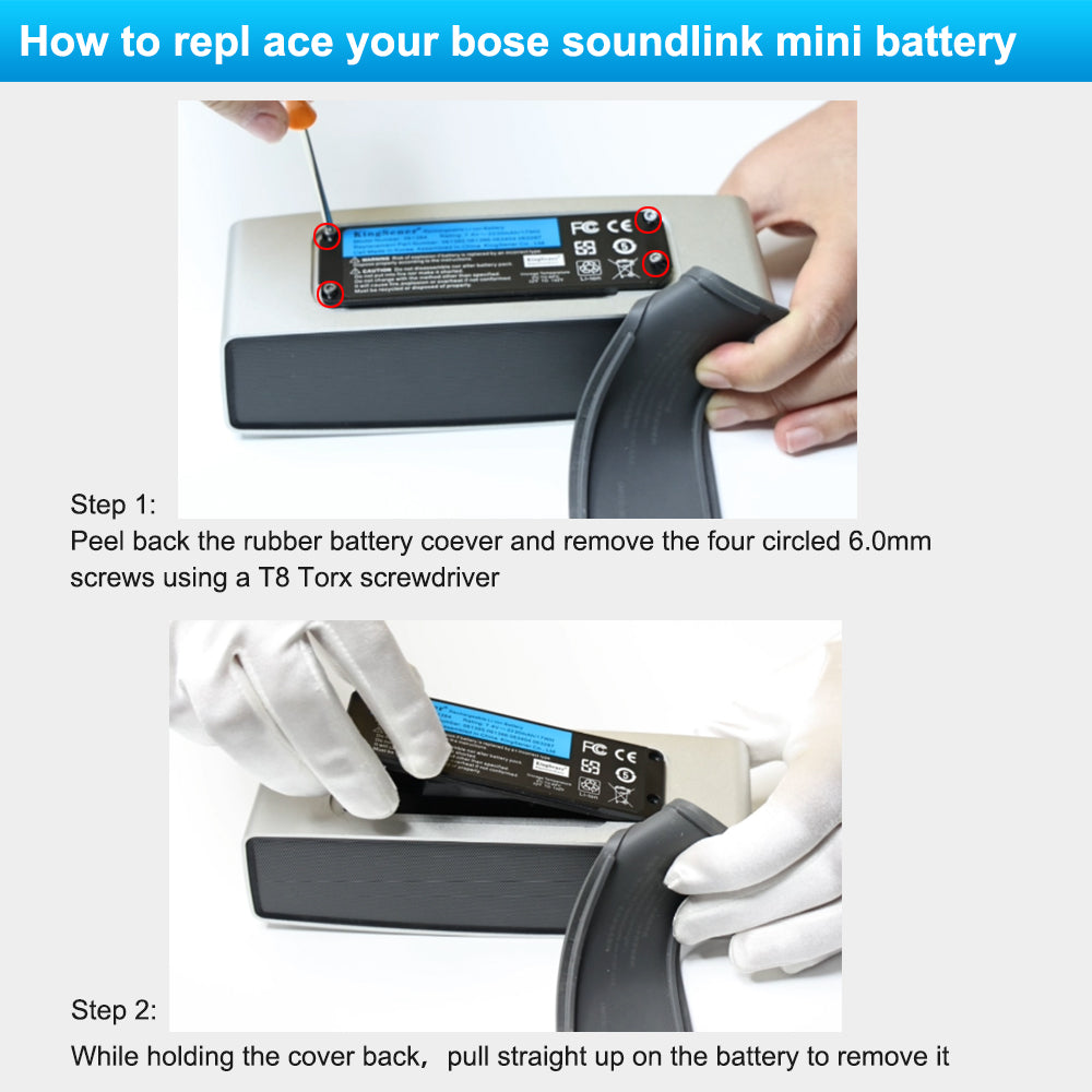 Kingsener 061384 061385 061386 063404 063287 BOSE SoundLink Mini I 藍牙音箱充電電池 7.4V 17WH 電池