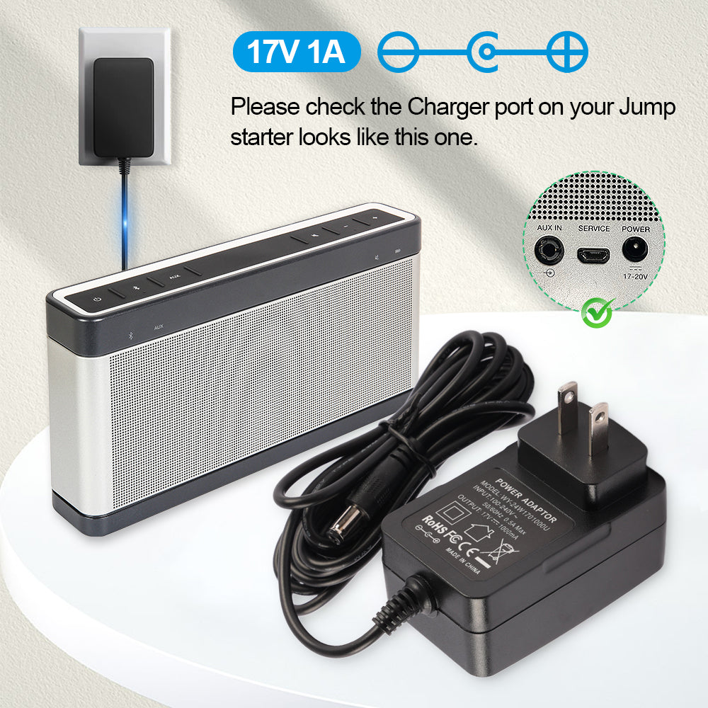 BOSE-17V-1A-5.5X2.5mm-Battery-Charge