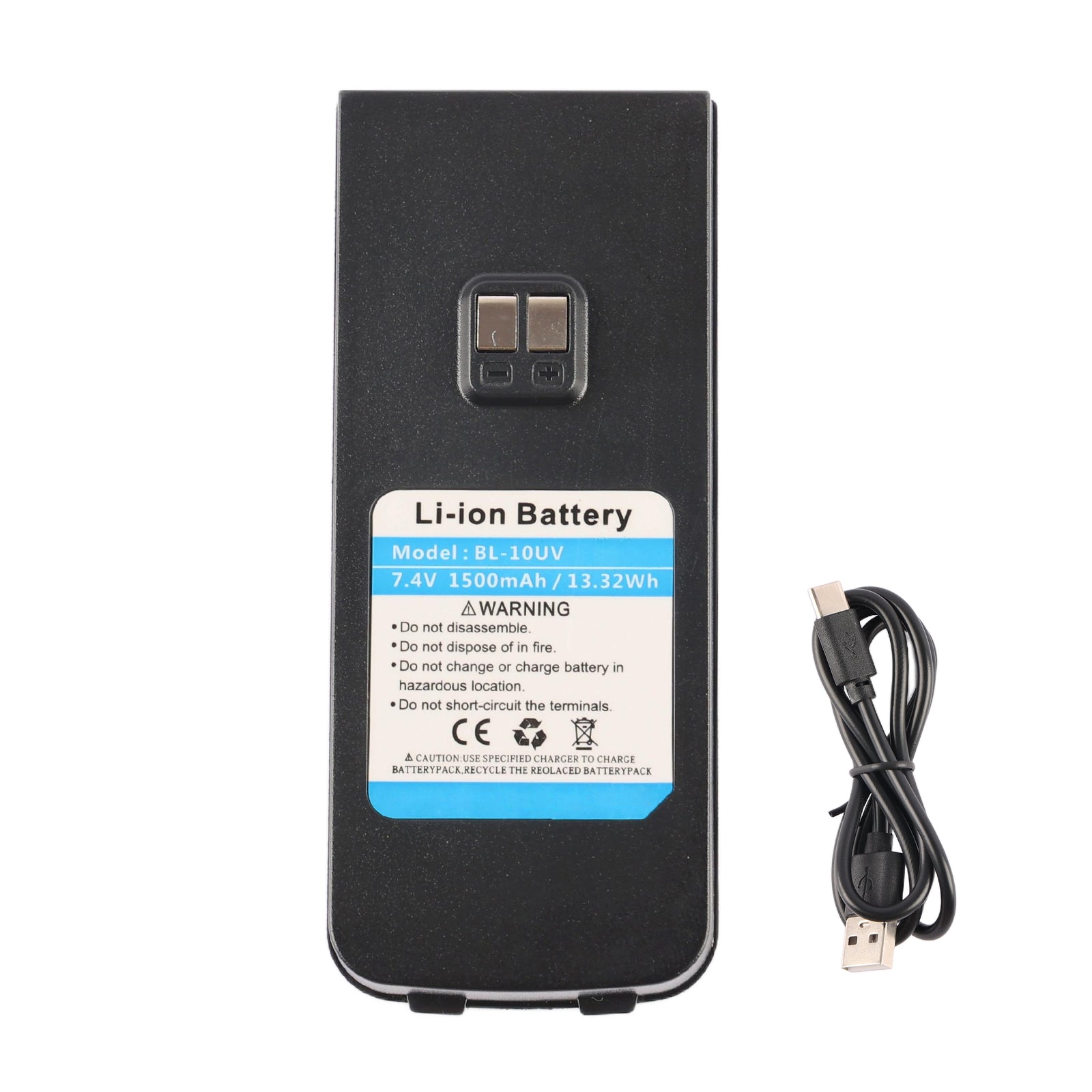 Batterie BL-8 Compatible Baofeng 7.4V 1800mAh Li-Ion - Rechargeable Talkie-Walkie