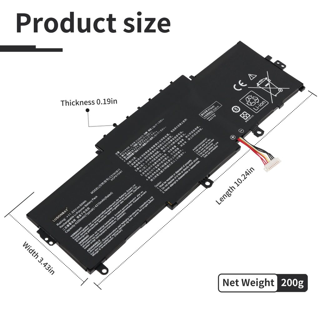 C31N1811-11.55V-50WH-Laptop-Battery-LUSONBAY