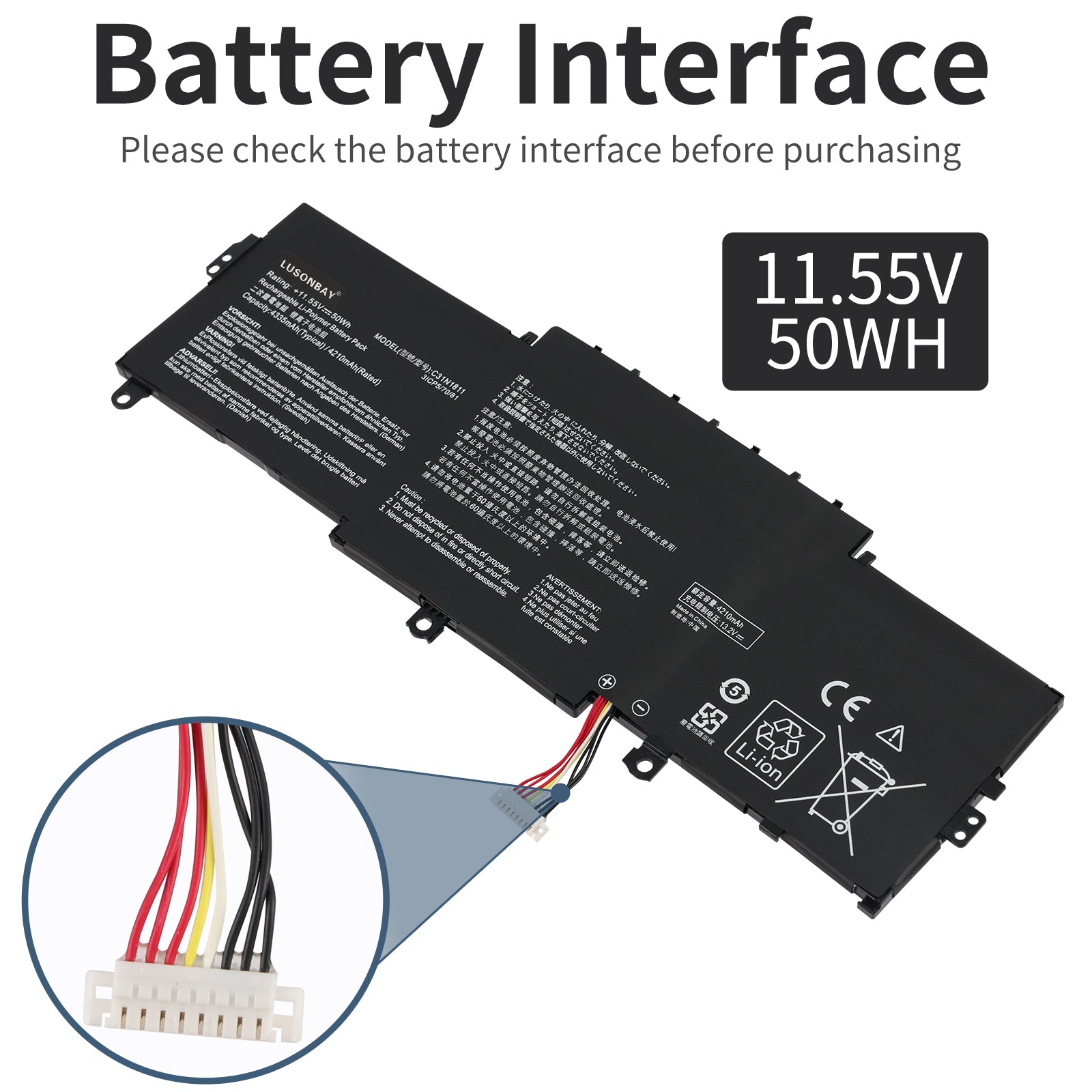 C31N1811-11.55V-50WH-Laptop-Battery-LUSONBAY