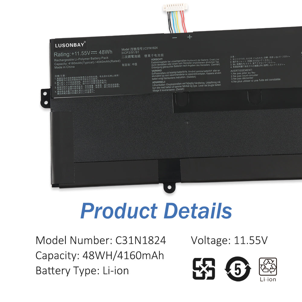 C31N1824-11.55V-48Wh-Laptop-Battery-LUSONBAY