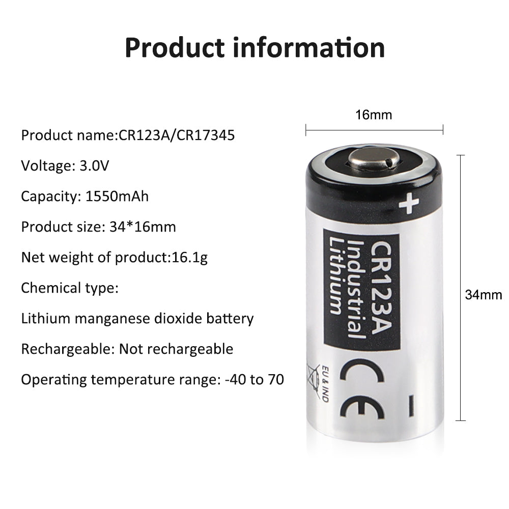 Panasonic-CR123A/CR17345-1550mAh