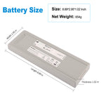 18408-001 Replacement Battery For CareFusion LTV 1150 1200 Ventilator - Battery Size