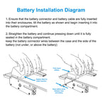 18408-001 Replacement Battery For CareFusion LTV 1150 1200 Ventilator - Installation illustration
