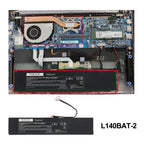 Clevo-L140BAT-4-73Wh-Laptop-Battery