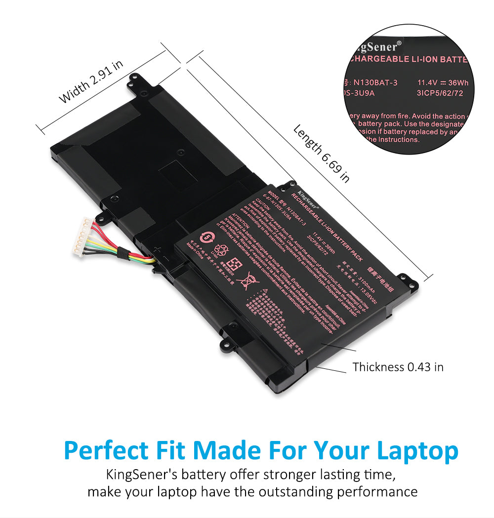 Clevo-N130BAT-3-36Wh