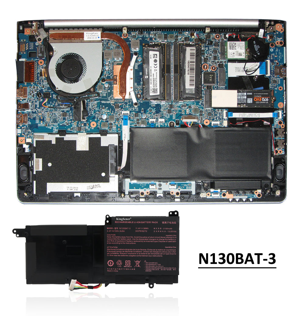 Clevo-N130BAT-3-36Wh