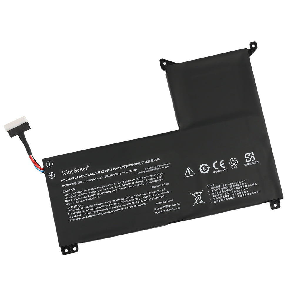 NP50BAT-4-73 Gaming Laptop Battery For Hasee TX8 TX9 Series & Clevo X15AT X17AT 15.4V 73Wh 4740mAh