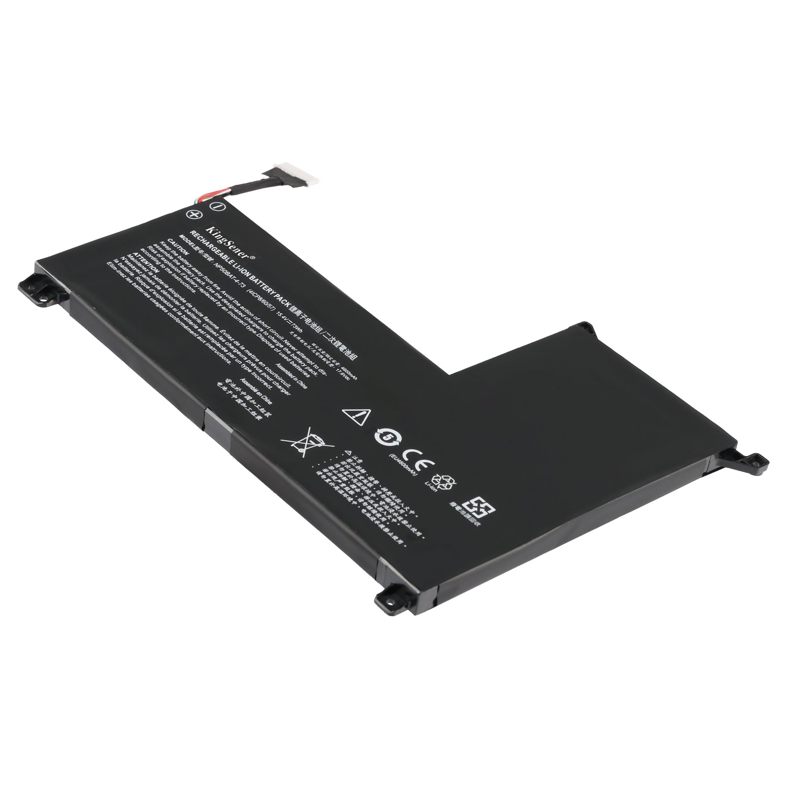 73Wh High-Capacity Gaming Laptop Battery NP50BAT-4-73 Compatible With Hasee TX9 Clevo X17AT 15.4V