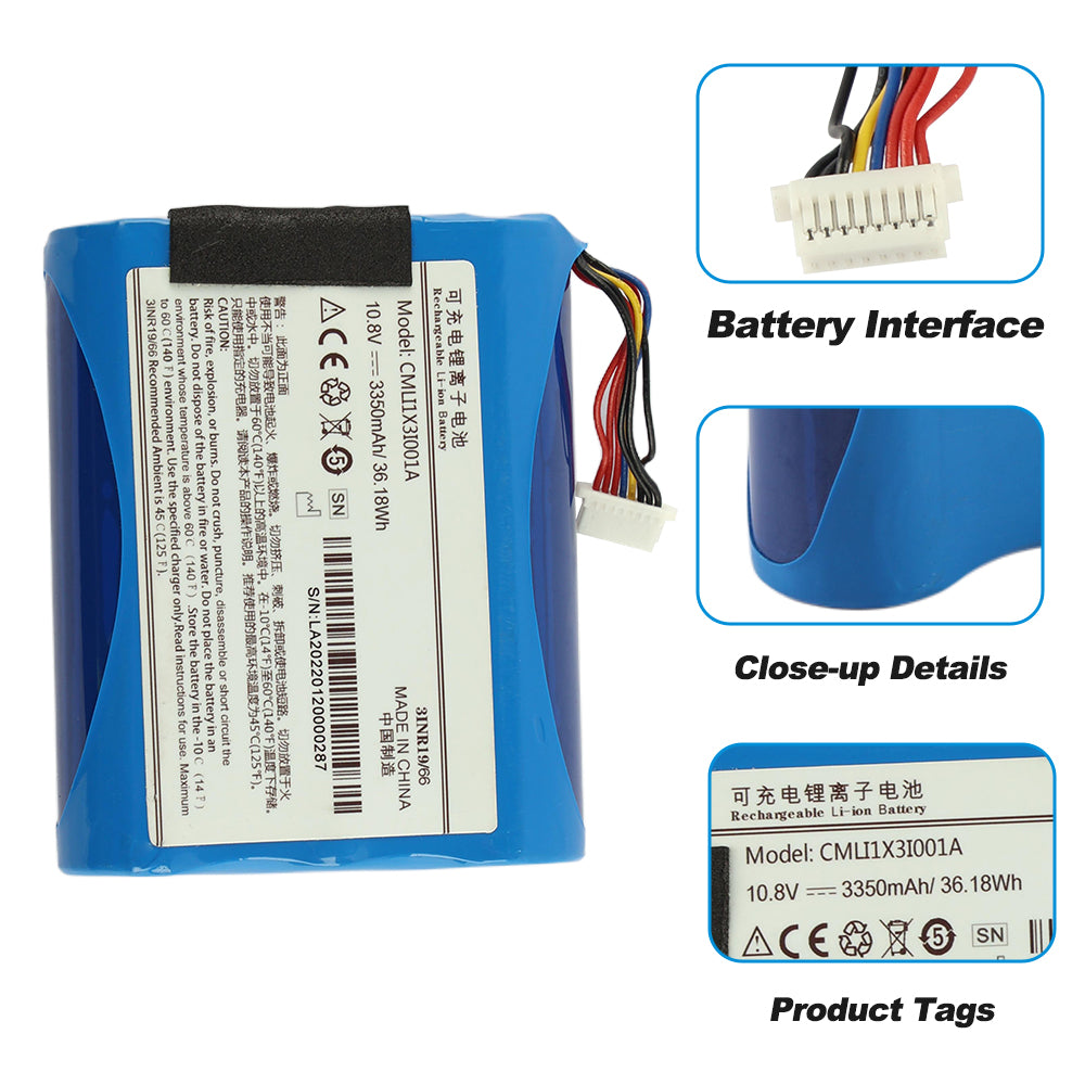 Comen-CMLI1X3I001A-10.8V-36.18Wh-Medical-Battery