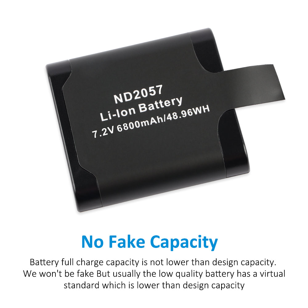 ND2057 7.2V 6800mAh battery for Coolview 1400XT 2100XT surgical headlight, no fake capacity genuine Li-ion made in China