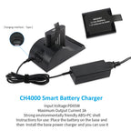 CH4000 Type C smart charger: PD65W input, 3A output, ABS+PC shell, designed for ND2057 battery for Coolview headlight