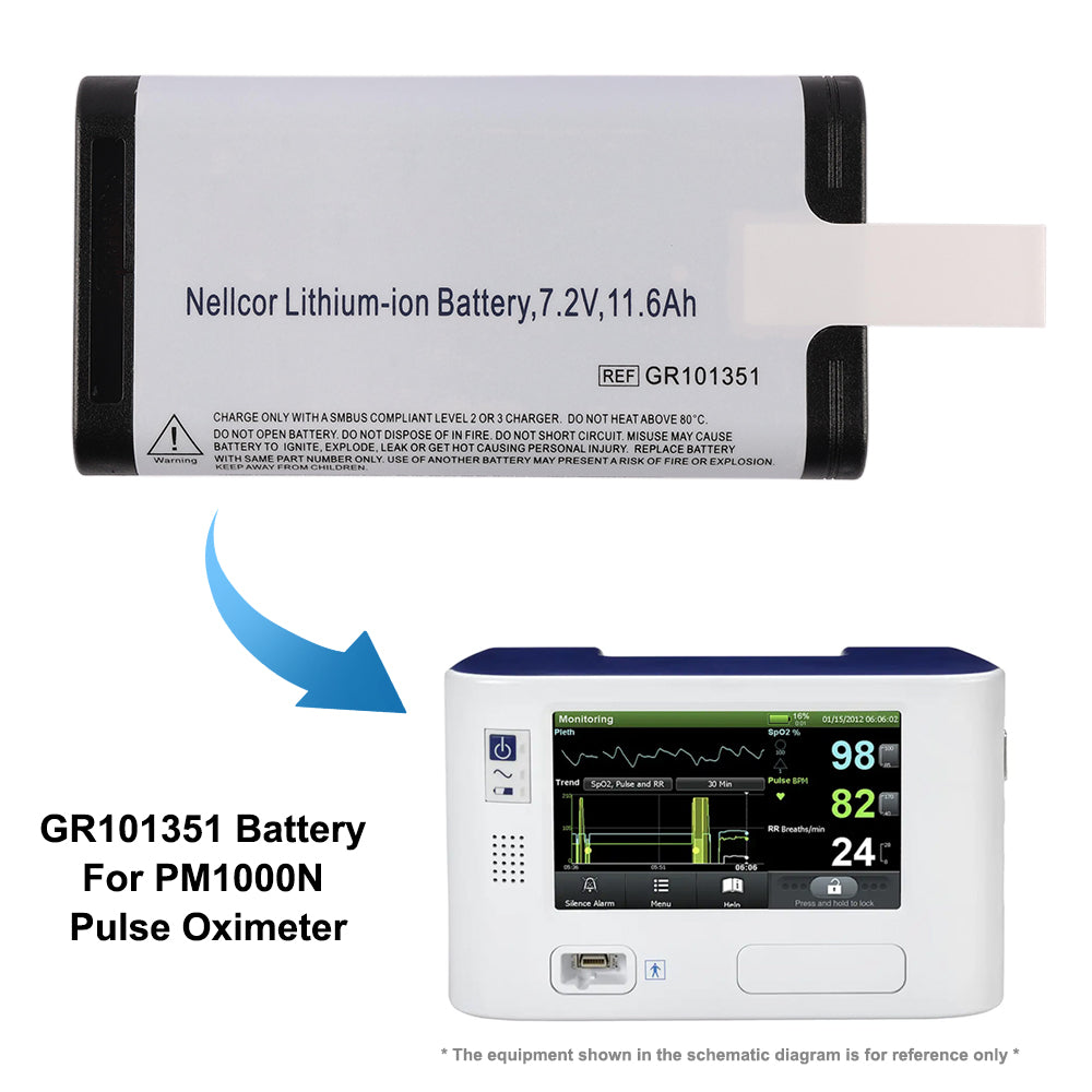 Covidien-GR101351-7.2V-84Wh-Medical-Battery