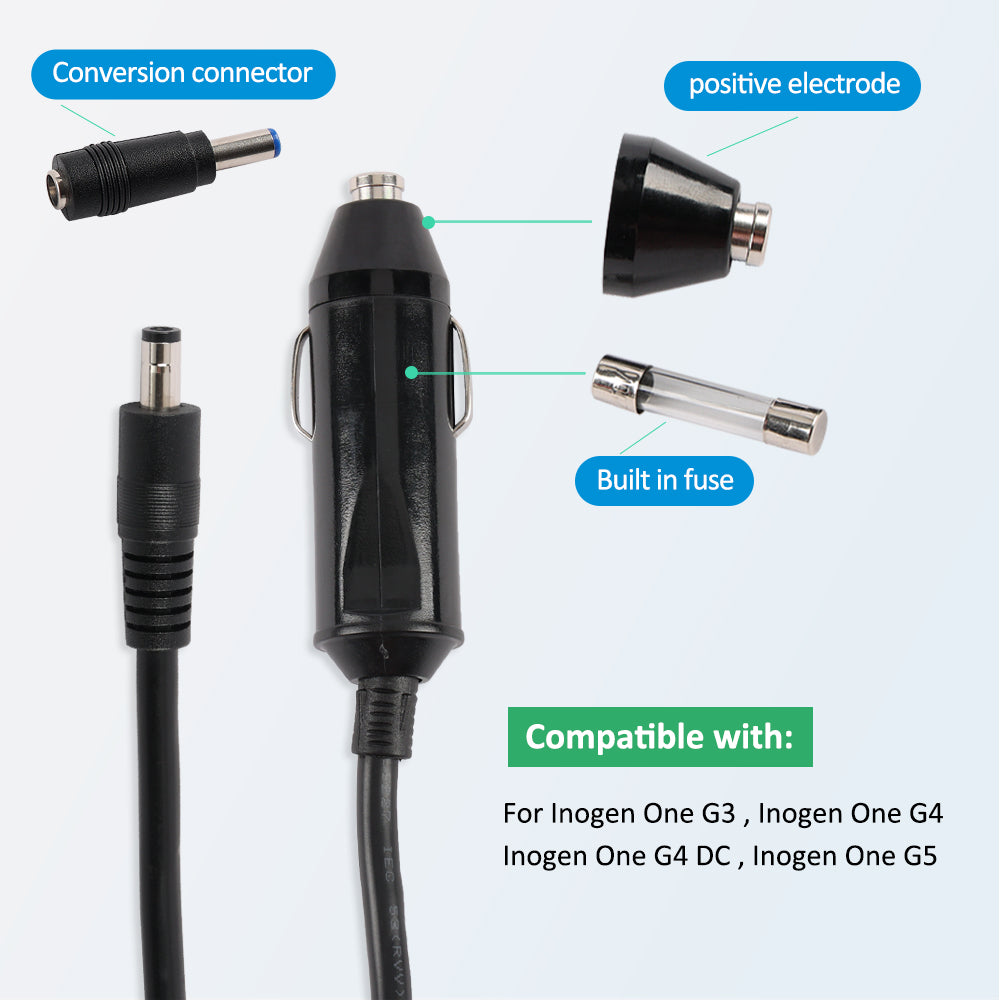 適用於 Inogen One G3 G4 G5 便攜式製氧機的直流電源線