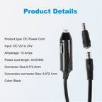 適用於 Inogen One G3 G4 G5 便攜式製氧機的直流電源線