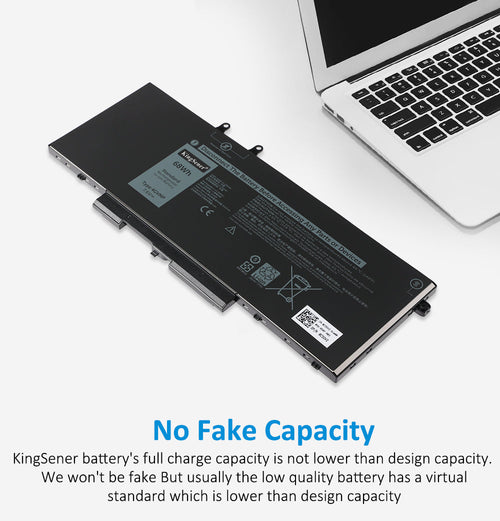 4GVNP R8D7N Laptop Battery For Dell Latitude 5400 5500 Precision 3540 Inspiron 7590 7591 7791 2-in-1 P84F P42E | KingSener