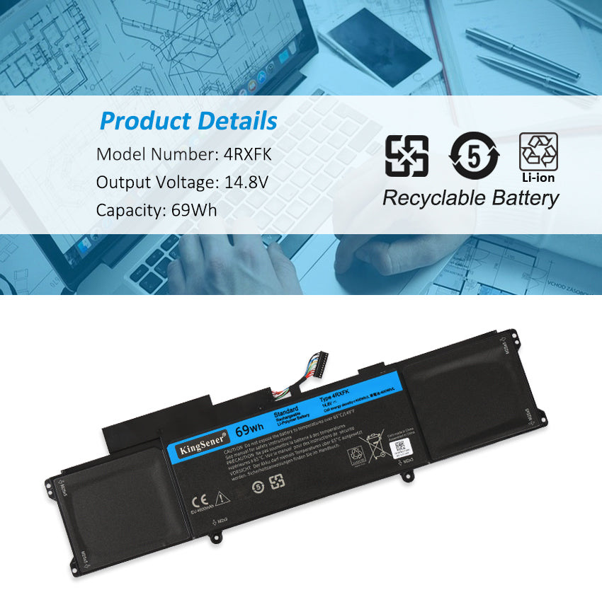DELL-4RXFK-14.8V-69Wh-Laptop-Battery