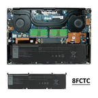 DELL-8FCTC-11.4V-56Wh-Laptop-Battery