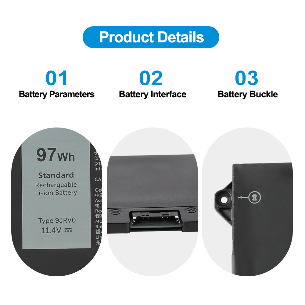 DELL-9JRV0-11.4V-97Wh-Laptop-Battery