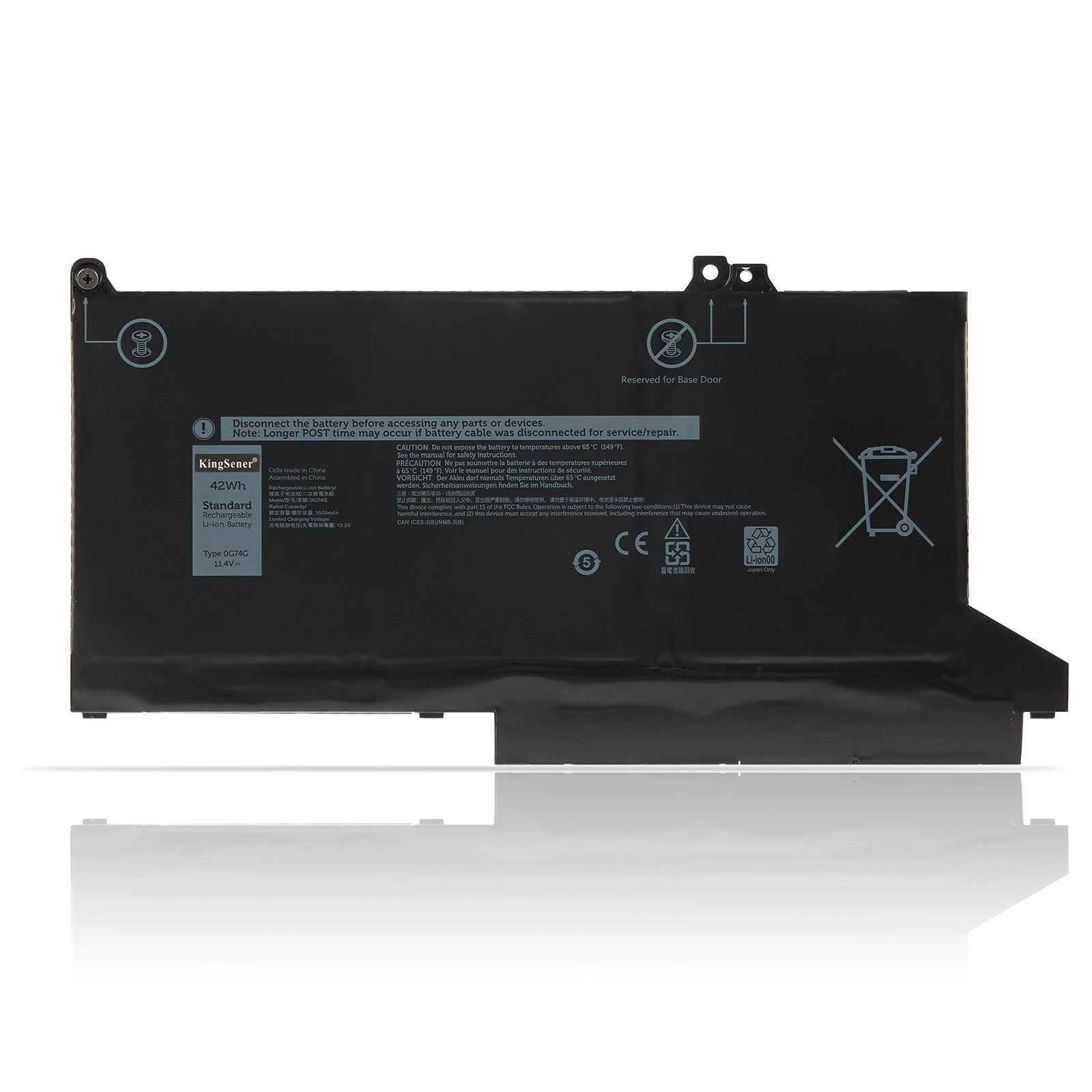 Kingsener 0G74G ノートパソコンのバッテリー Dell Latitude 5300 5310